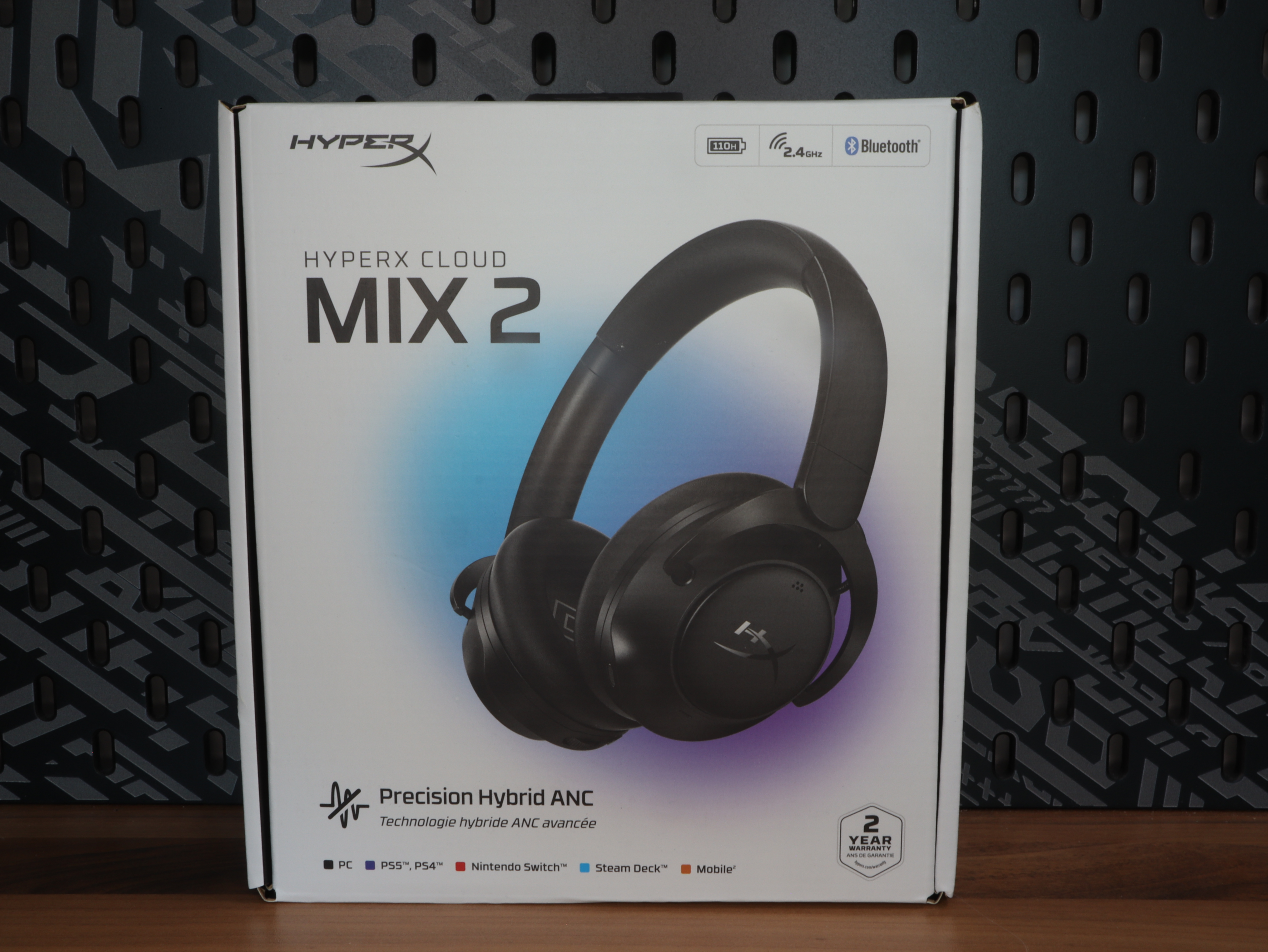 Dual Wireless HyperX Cloud MIX 2 headset headphones gaming dongle bluetooth 2.4 comfort signature.JPG